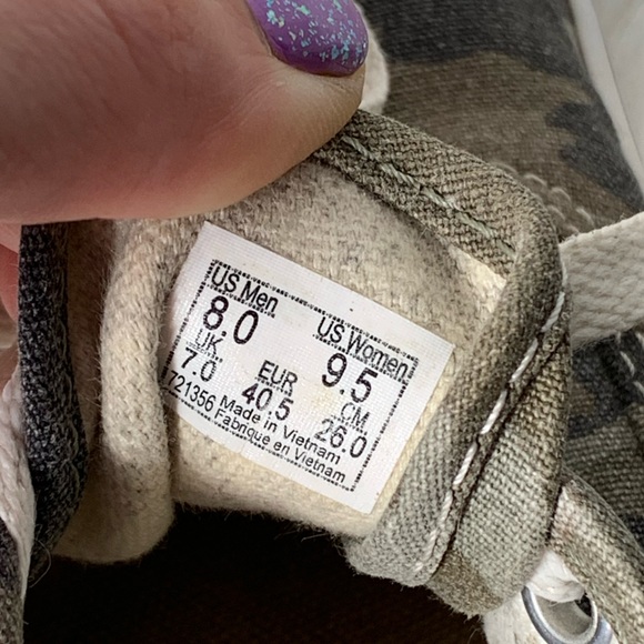 Vans | Unisex Camo Lace Up Shoes - Men’s Size 8 / Women’s Size 9.5 - Picture 11 of 11